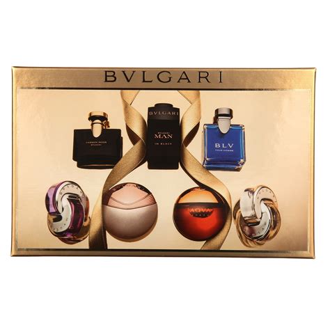 bvlgari miniature perfume set.